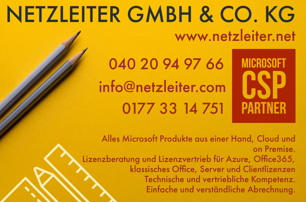 Netzleiter: Der zuverlässige Microsoft CSP Partner für Lizenzberatung und -vertrieb