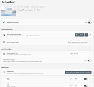 Netzleiter IT Support EDV Dienstleistungen PowerToys Farbauswahl